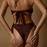 Jara High Leg Brazilian - Espresso