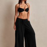 Arla Wide Leg Trouser - Black