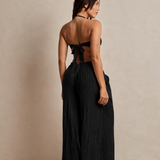Arla Wide Leg Trouser - Black