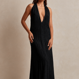 Vela Backless Maxi Dress - Black