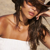 Senda Natural Straw Hat - Espresso