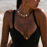 Arora Balconette One Piece - Black
