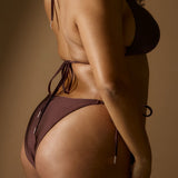 Savanna Tie Side Bikini Bottoms - Espresso