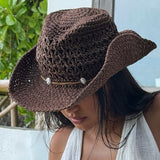 Senda Natural Straw Hat - Espresso
