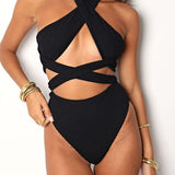 Thalia Multiway Bikini Top - Black Smoke
