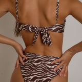 Rio Full Cup Bikini Top - Zebra