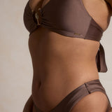 Perla Halter Bikini Top - Latte