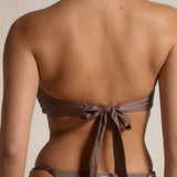 Eva Bandeau Bikini Top - Latte