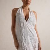 Vela Backless Mini Dress - Coconut
