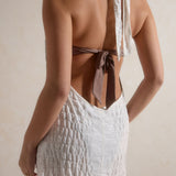 Vela Backless Mini Dress - Coconut