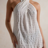 Vela Backless Mini Dress - Coconut