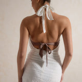 Alera Wrap Detail Mini Skirt - Coconut