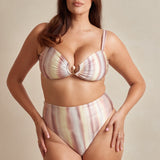 Aira High Waisted Bikini Bottoms - Tierra