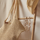 Marea Natural Straw Tote Bag - Oat