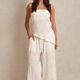 Arla Wide Leg Trouser - Coconut