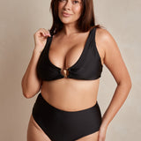 Isela Full Coverage Bikini Bottoms - Black
