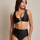 Isela Full Coverage Bikini Bottoms - Black