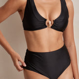 Isela Full Coverage Bikini Bottoms - Black
