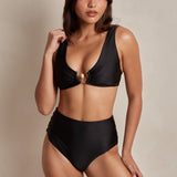 Rio Full Cup Bikini Top - Black