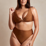 Aira High Waisted Bikini Bottoms - Sienna