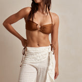 Sora Sash Front Trouser - Coconut
