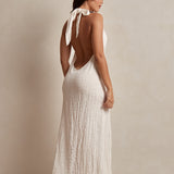 Vela Backless Maxi Dress - Coconut